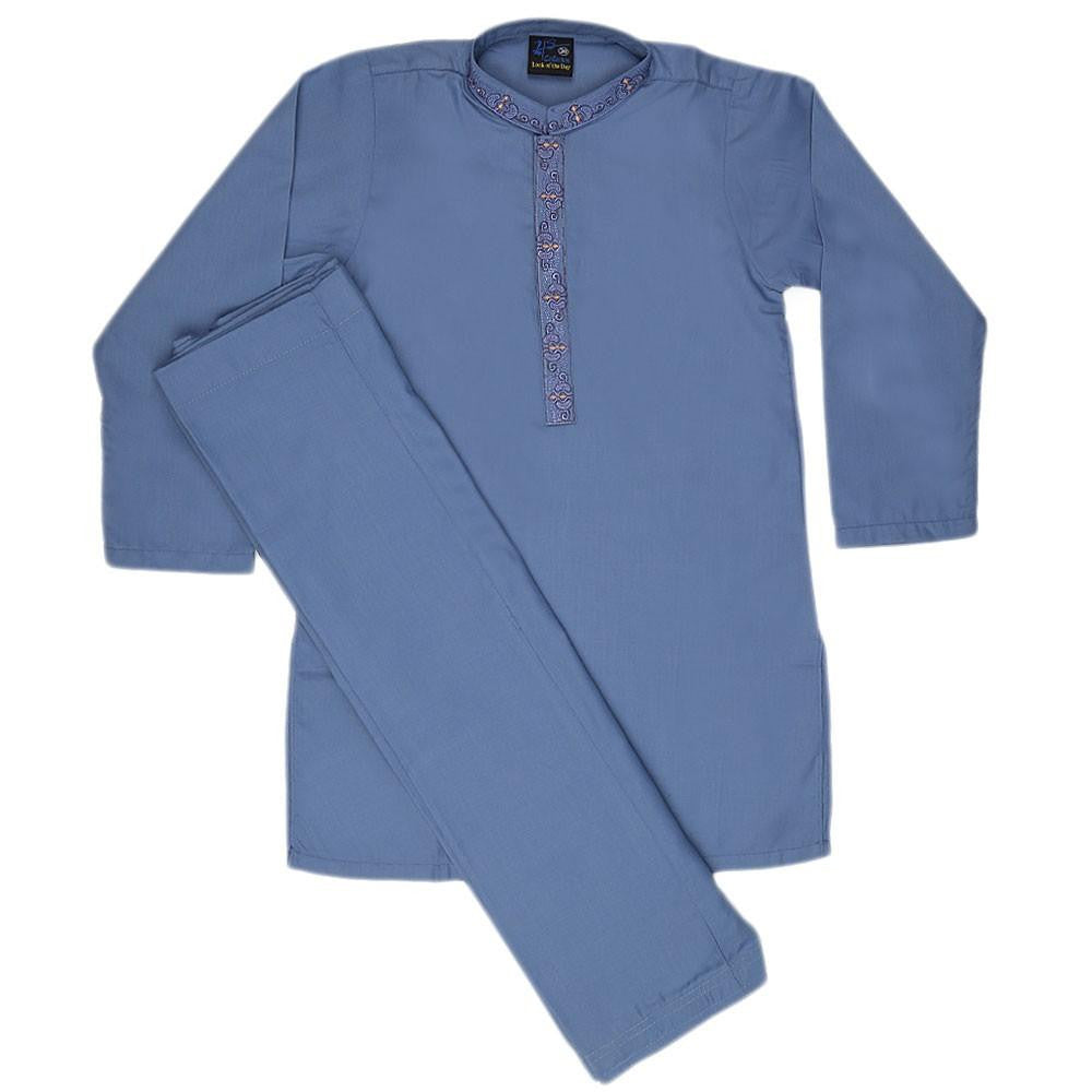 Boys Shalwar Qameez Suit - Blue - test-store-for-chase-value