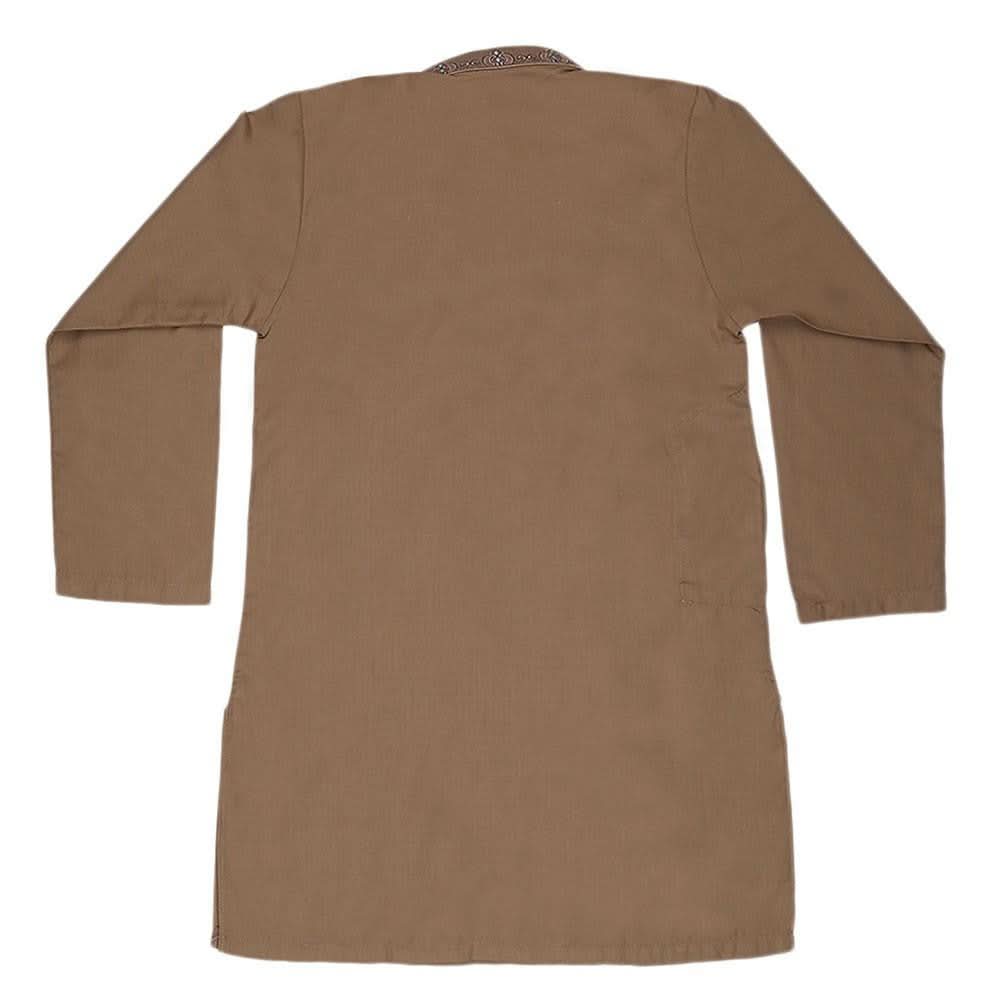 Boys Shalwar Qameez Suit - Beige - test-store-for-chase-value