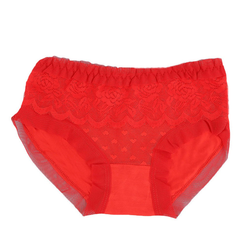 Women's Fancy Panty - Red - test-store-for-chase-value