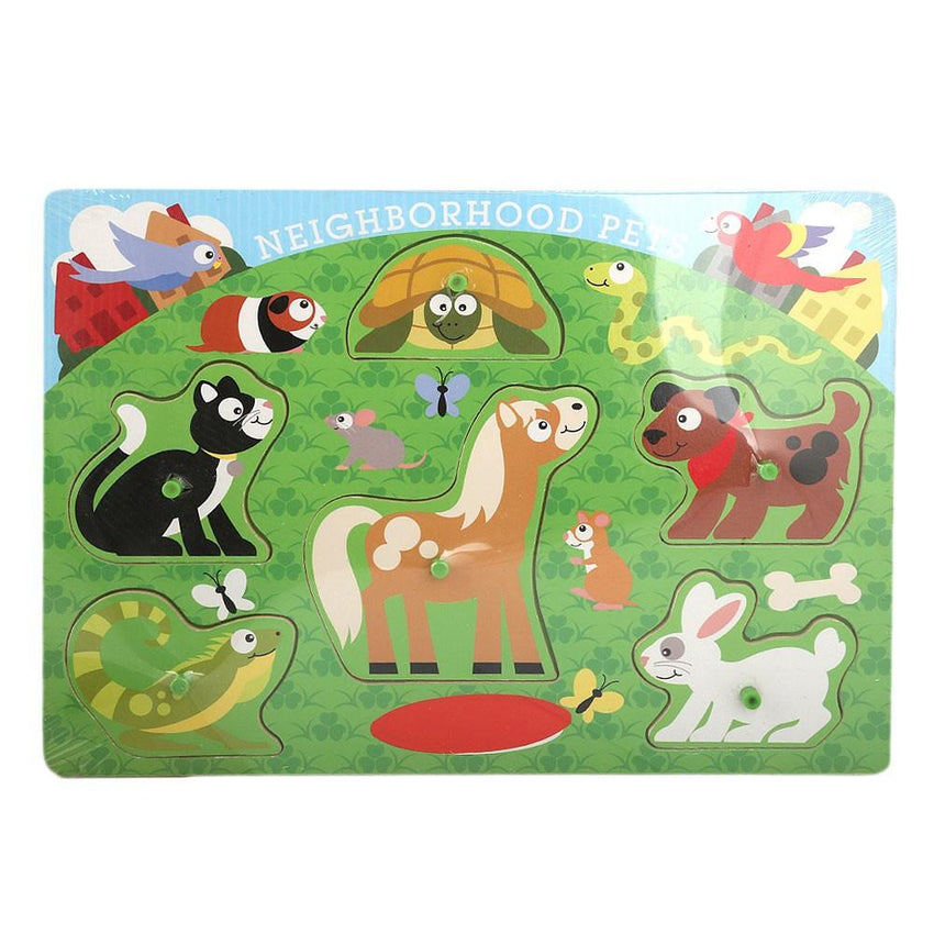 Puzzle Board For Kids - Green - test-store-for-chase-value