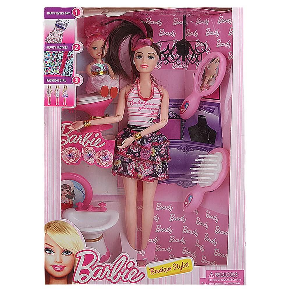 Barbie Doll With Accessories - Pink - test-store-for-chase-value