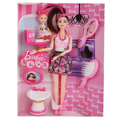 Barbie Doll With Accessories - Pink - test-store-for-chase-value