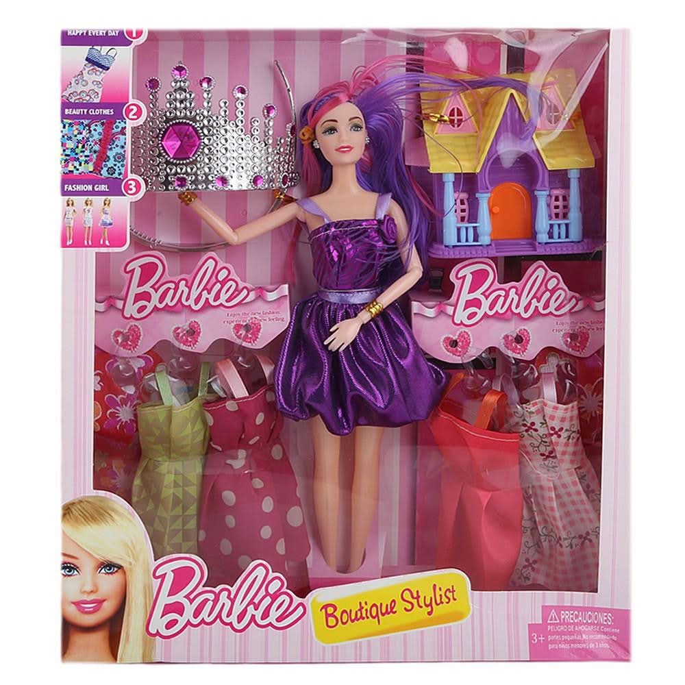 Barbie Doll With Accessories - Purple - test-store-for-chase-value