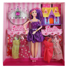 Barbie Doll With Accessories - Purple - test-store-for-chase-value