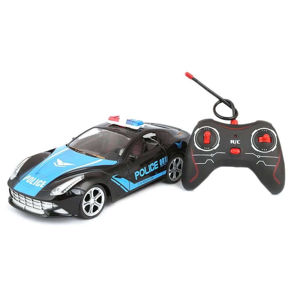 Remote Control Police Car - Black - test-store-for-chase-value