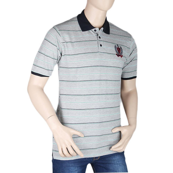 Men's Half Sleeves Polo T-Shirt - Grey - test-store-for-chase-value