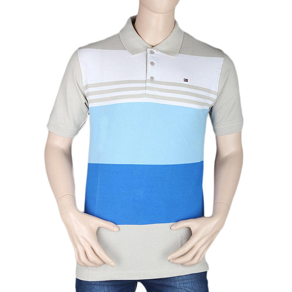 Men's Half Sleeves Polo T-Shirt - Beige - test-store-for-chase-value