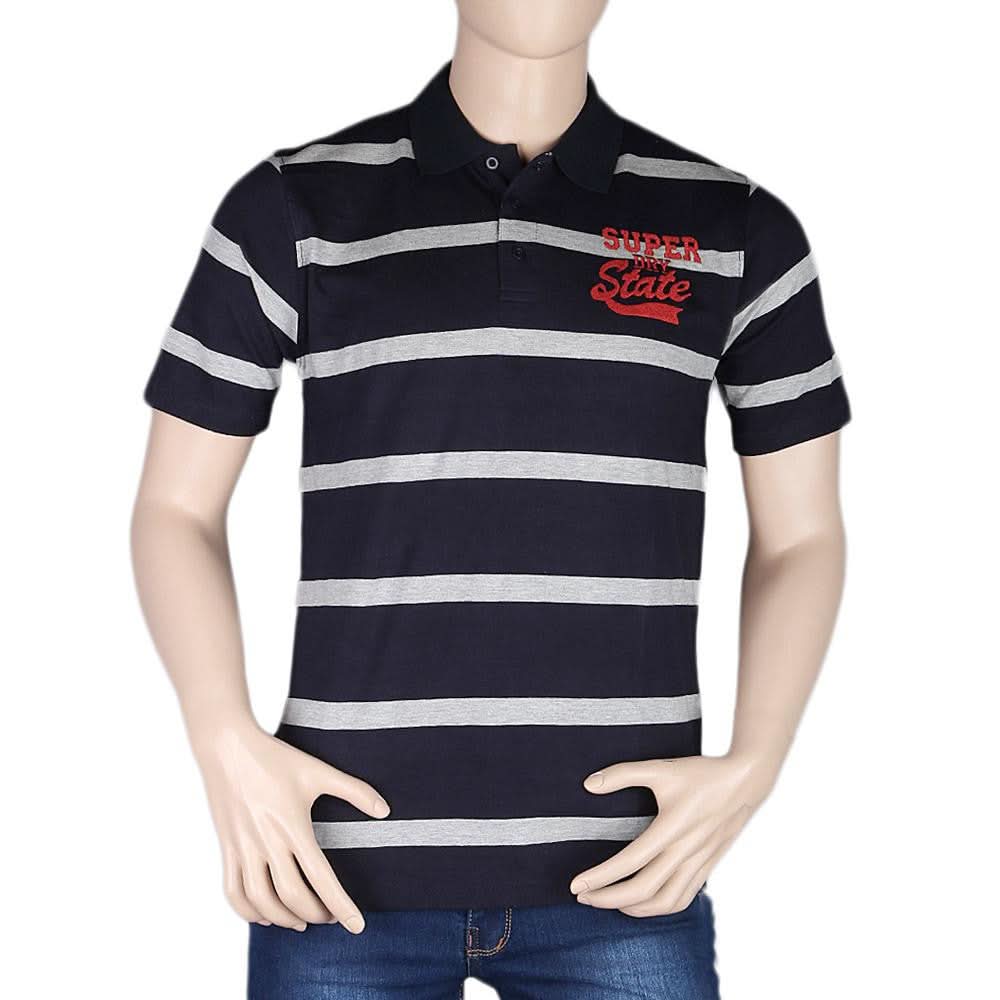 Men's Half Sleeves Polo T-Shirt - Navy Blue - test-store-for-chase-value