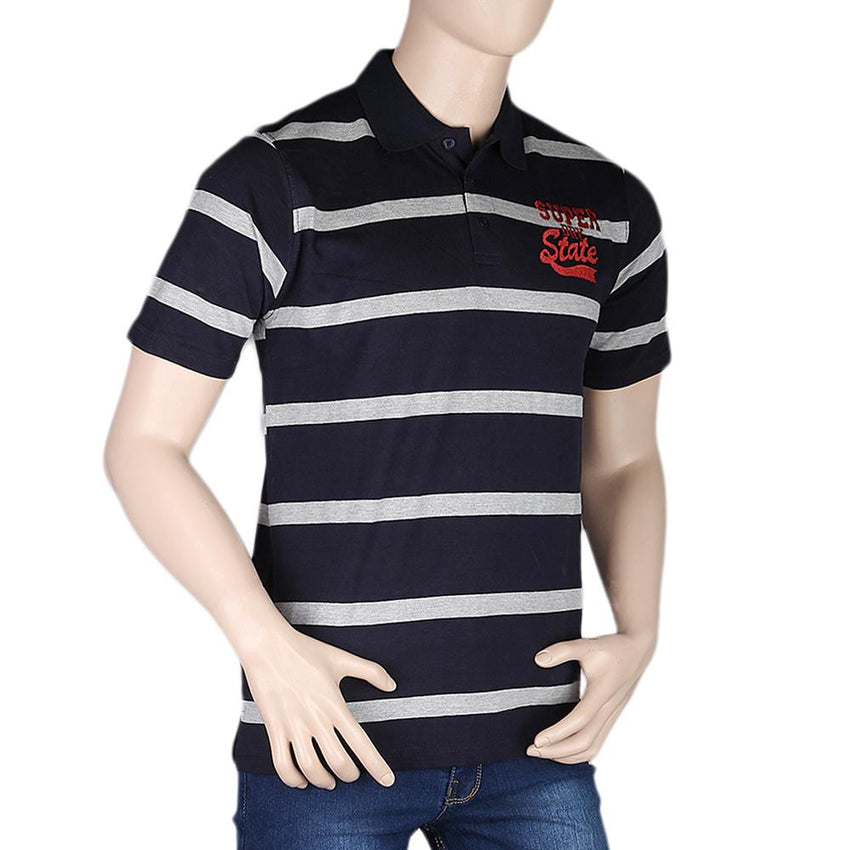 Men's Half Sleeves Polo T-Shirt - Navy Blue - test-store-for-chase-value