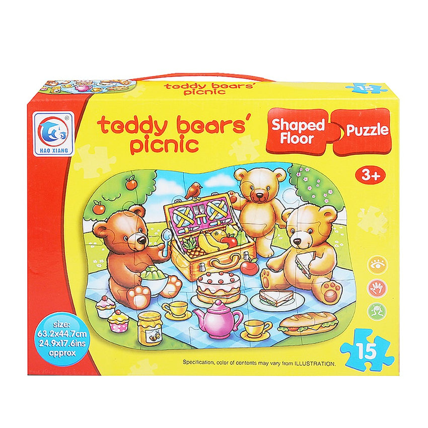 Teddy Bear's Picnic Puzzle 15 Pcs For Kids - test-store-for-chase-value