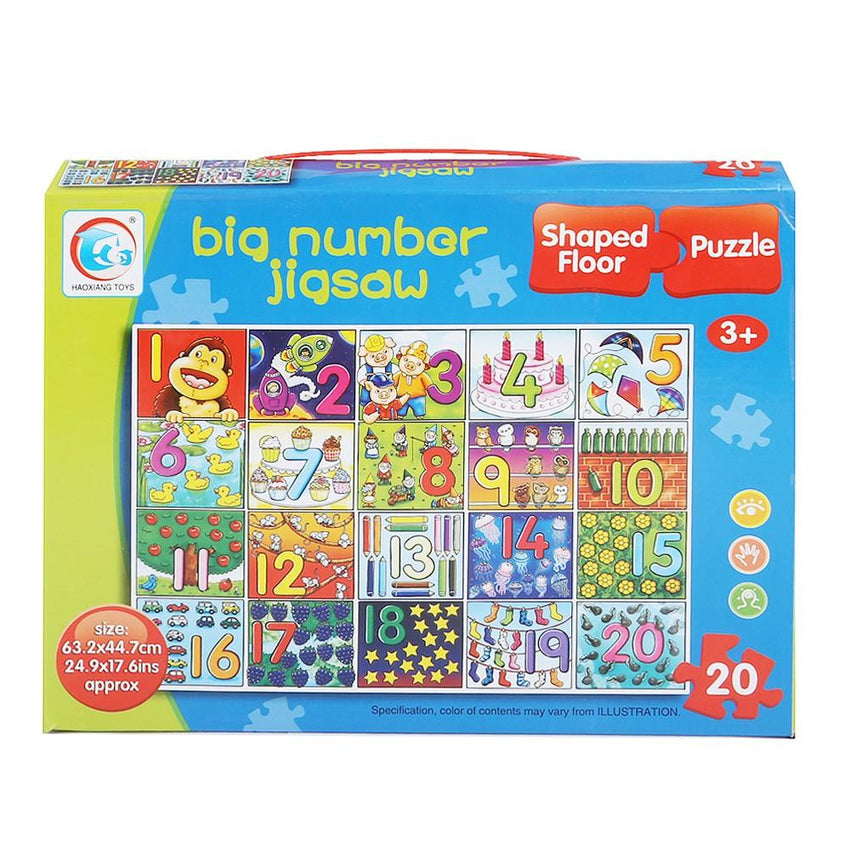 Big Number Jigsaw Puzzle 20 Pcs For Kids - test-store-for-chase-value