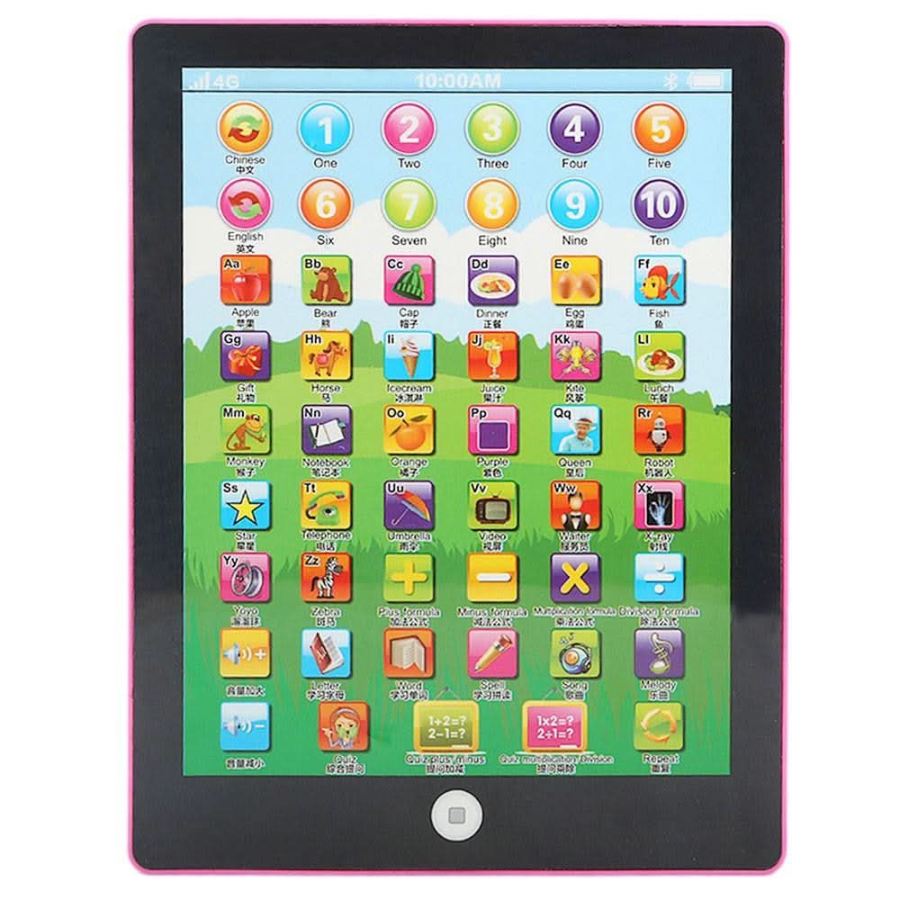 Multifunction Learning Tablet For Kids - Pink - test-store-for-chase-value