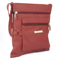Women's Shoulder Bag (7548) - Maroon - test-store-for-chase-value