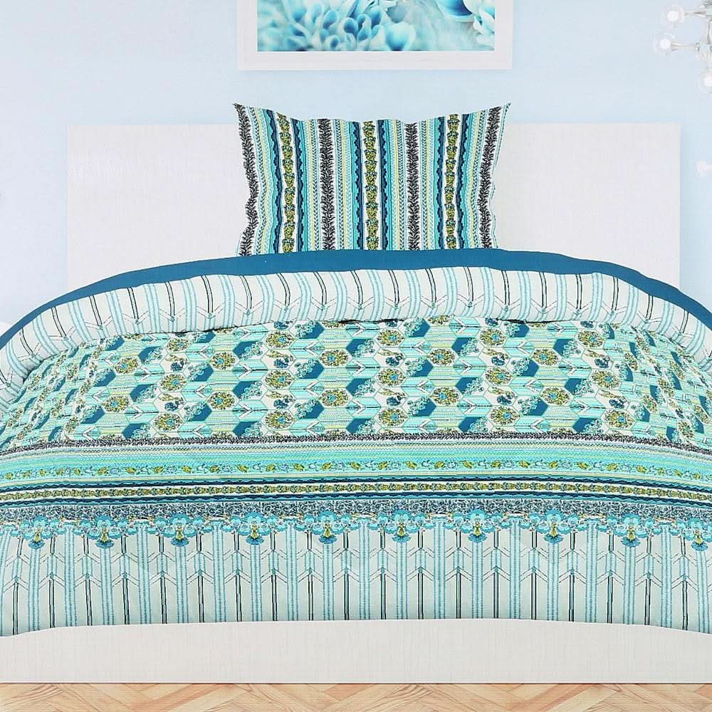 Printed Percale Finish Single Bed Sheet Set 2 pcs - test-store-for-chase-value