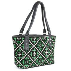 Women's Embroidery Handbag - Green - test-store-for-chase-value