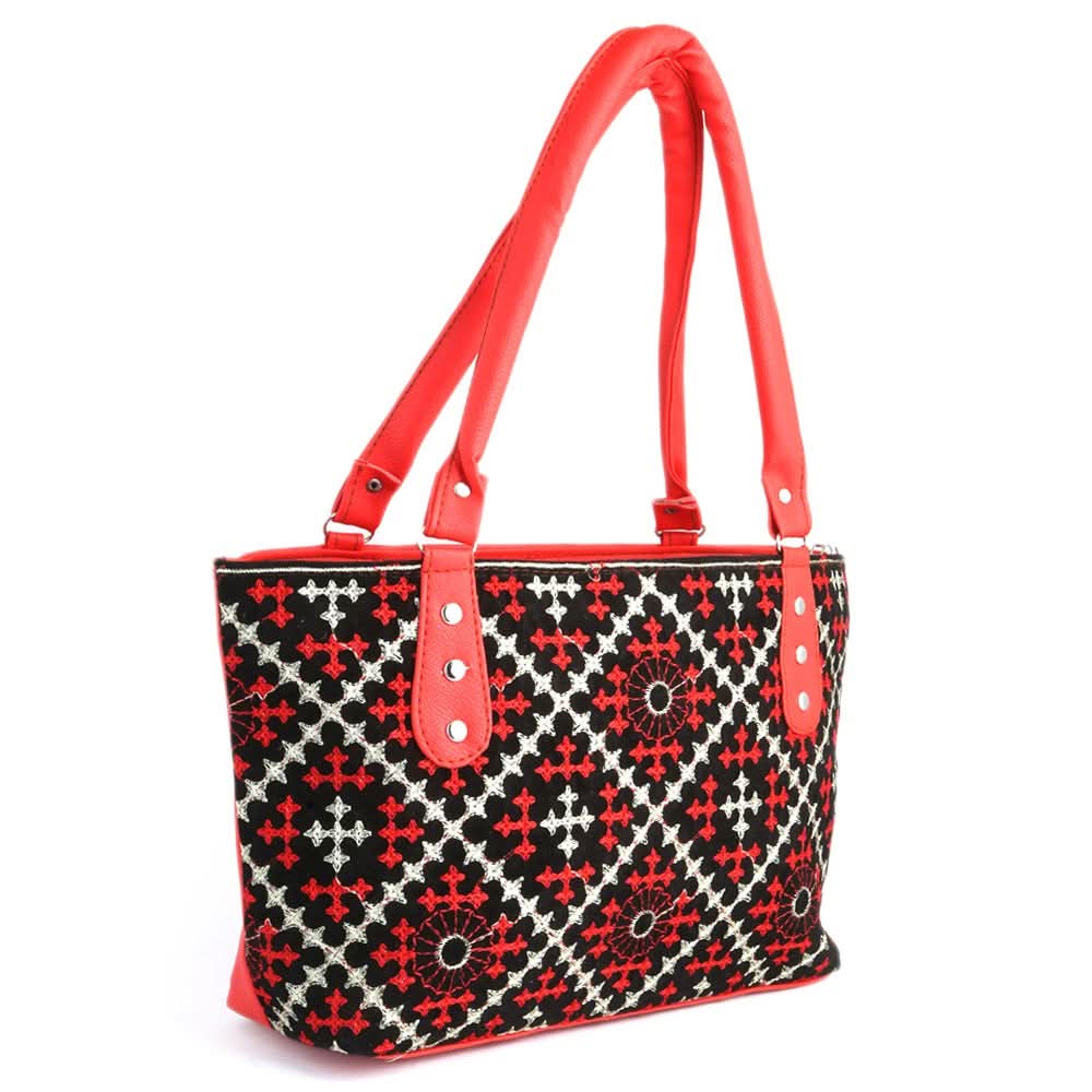Women's Embroidery Handbag - Red - test-store-for-chase-value