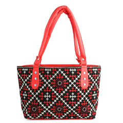Women's Embroidery Handbag - Red - test-store-for-chase-value