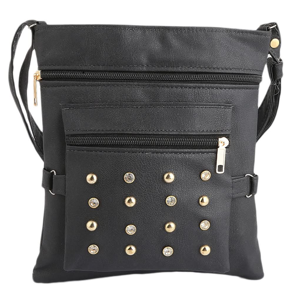 Women's Shoulder Bag (7555) - Black - test-store-for-chase-value