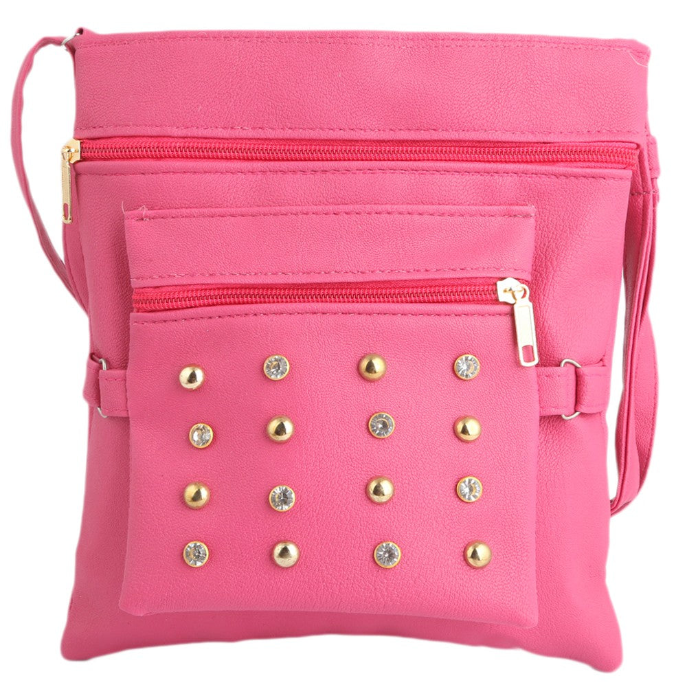 Women's Shoulder Bag (7555) - Dark Pink - test-store-for-chase-value