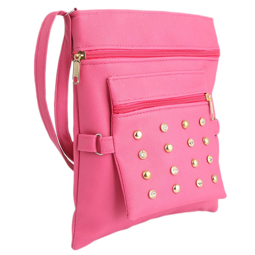 Women's Shoulder Bag (7555) - Dark Pink - test-store-for-chase-value