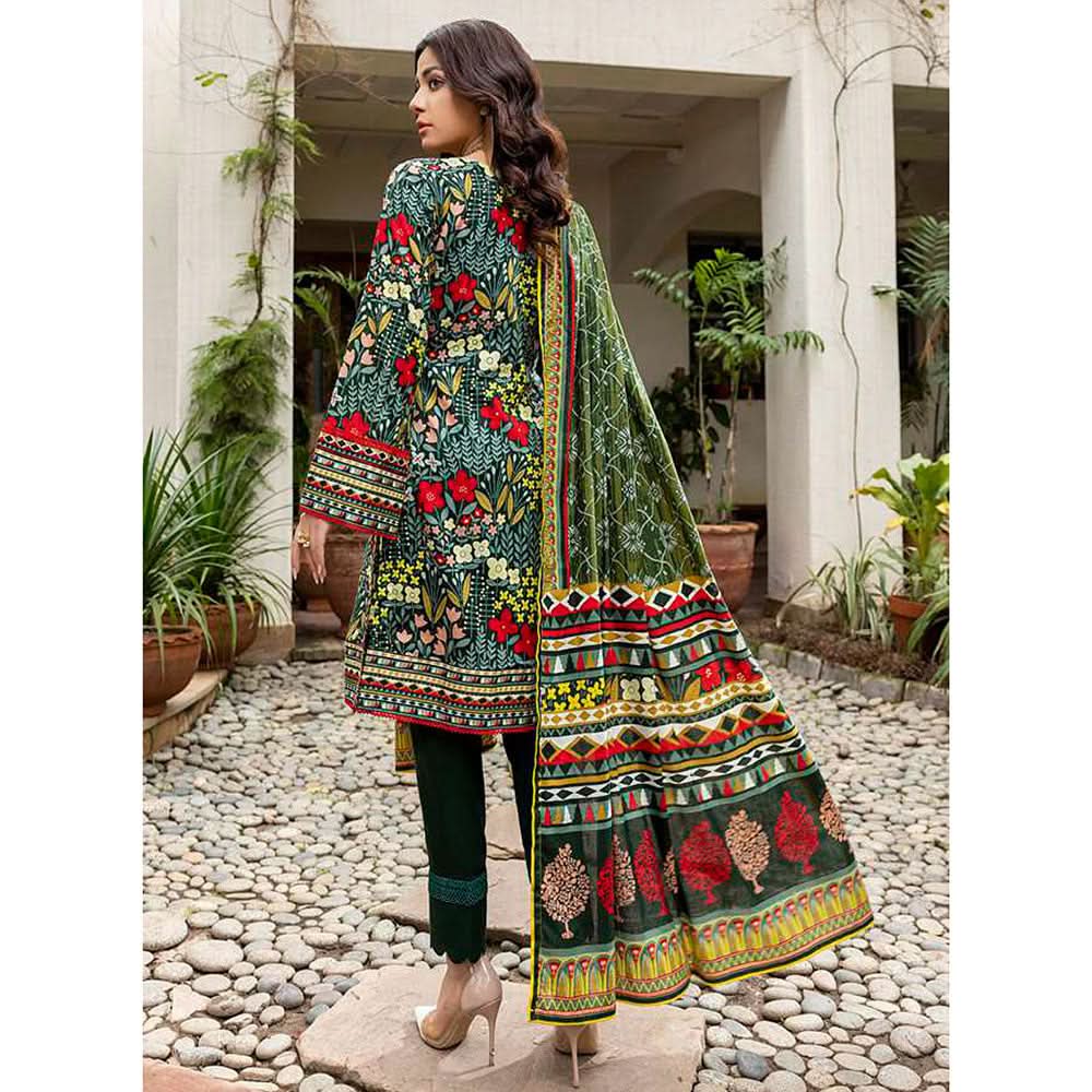 Anum Printed Lawn Unstitiched 3Pcs Suit V1 - B-1, Women, 3Pcs Shalwar Suit, Al-Zohaib Textiles, Chase Value