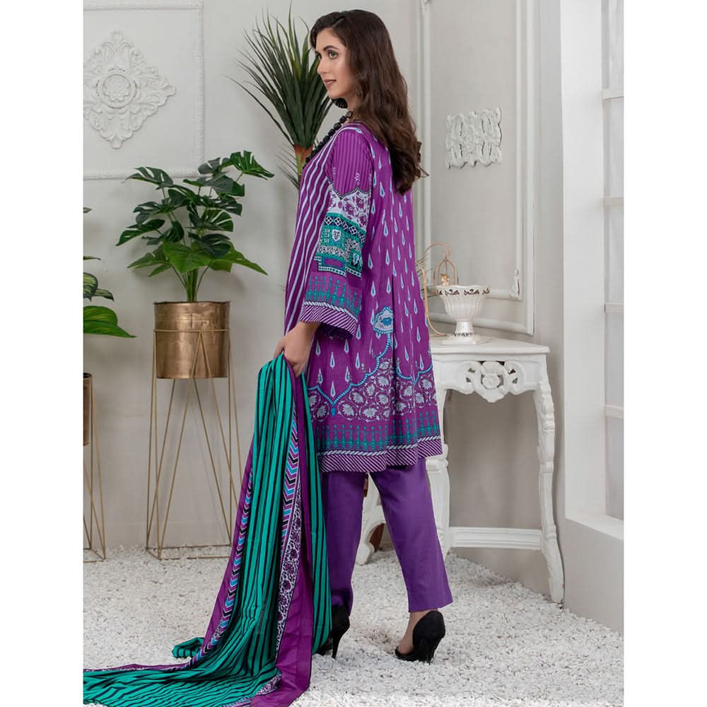 Sahil Printed Lawn V 2 3 Pcs Un-Stitched Suit - 1-B, Women, 3Pcs Shalwar Suit, ZS Textiles, Chase Value