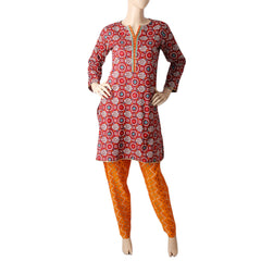 Mahnoor Printed Cotton 2 Pcs Un-Stitched Suit - 1 B, Women, 2Pcs Shalwar Suit, United Textiles, Chase Value