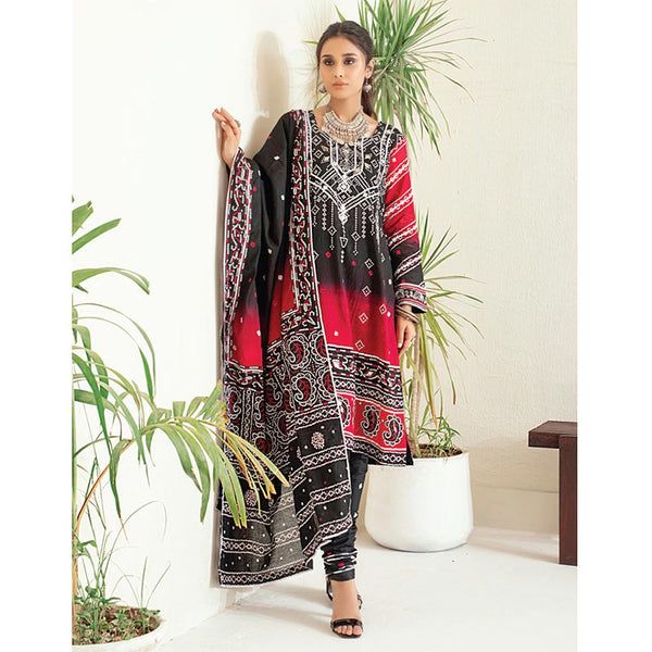 Monsoon Printed Lawn 3 Pcs Un-Stitched Suit Vol 3 - 1-C, Women, 3Pcs Shalwar Suit, Al-Zohaib Textiles, Chase Value
