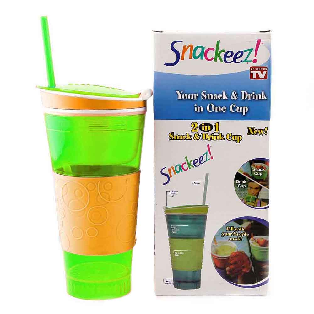Snack And Drink Cup 2 in 1 - Multi, Home & Lifestyle, Glassware & Drinkware, Chase Value, Chase Value