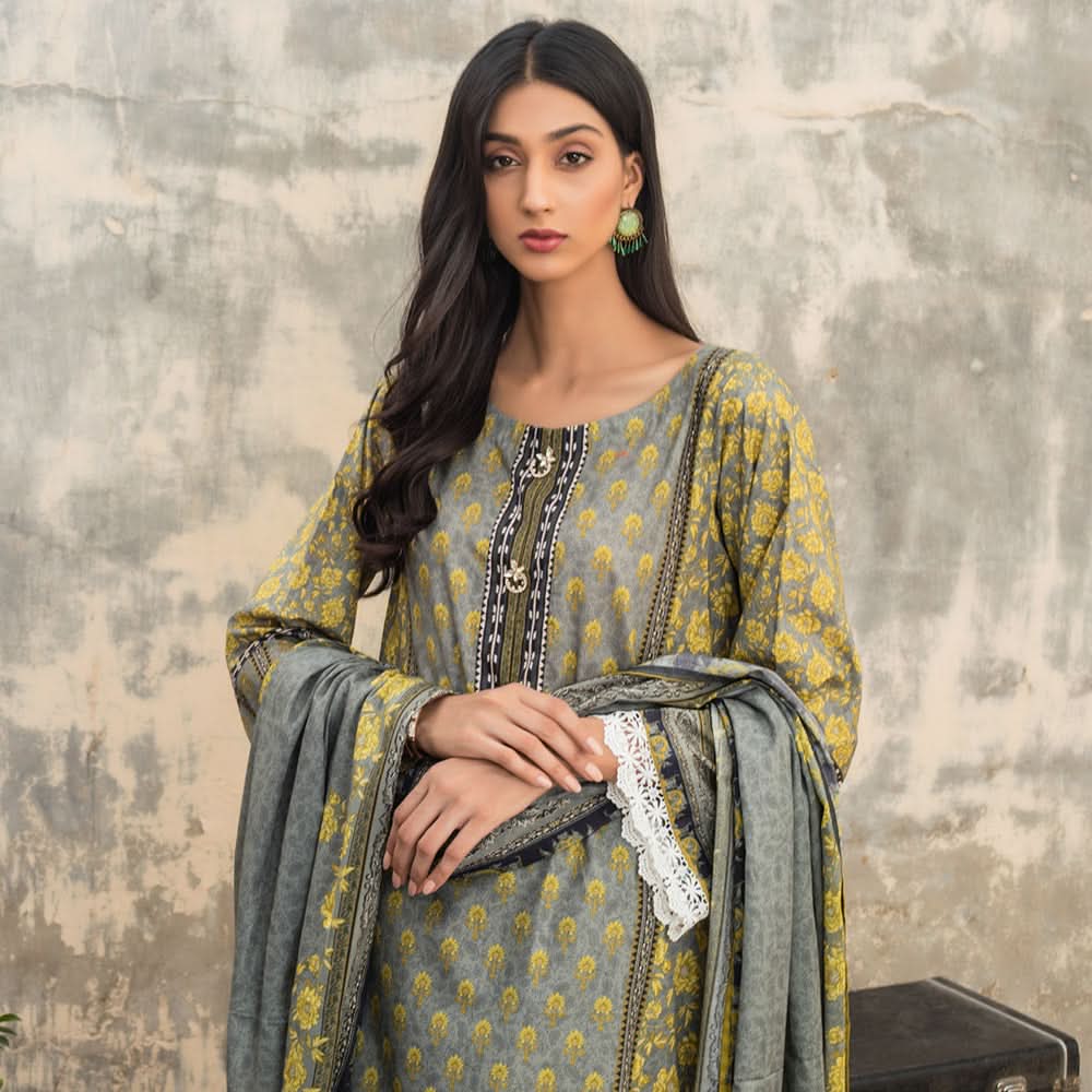 Salina Digital Printed Cotton 3 Pcs Un-Stitched Suit Vol 1 - 1, Women, 3Pcs Shalwar Suit, Regalia Textiles, Chase Value