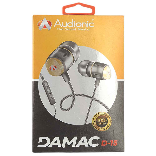 Audionic Damac Handsfree (D-15) - Black, Home & Lifestyle, Hand Free / Head Phones, Chase Value, Chase Value