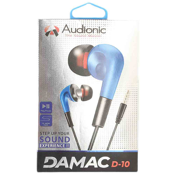 Audionic Damac Handsfree (T-10) - Blue, Home & Lifestyle, Hand Free / Head Phones, Chase Value, Chase Value