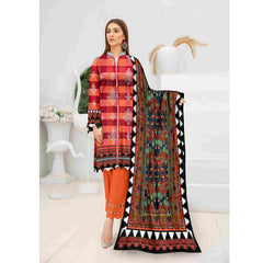 Tehzeeb Digital Printed Cambric 3Pcs Unstitched Suit V2 - 1, Women, 3Pcs Shalwar Suit, Ulfat Textile, Chase Value