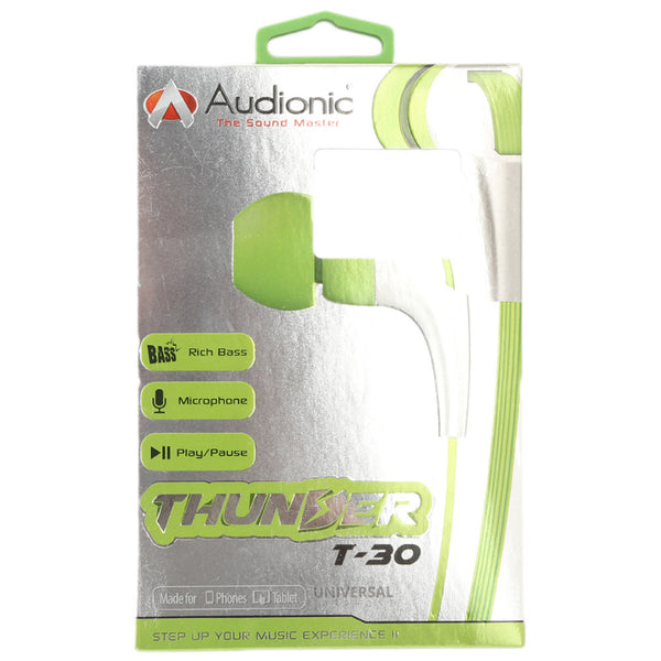 Audionic Thunder Handsfree (T-30) - Green, Home & Lifestyle, Hand Free / Head Phones, Chase Value, Chase Value