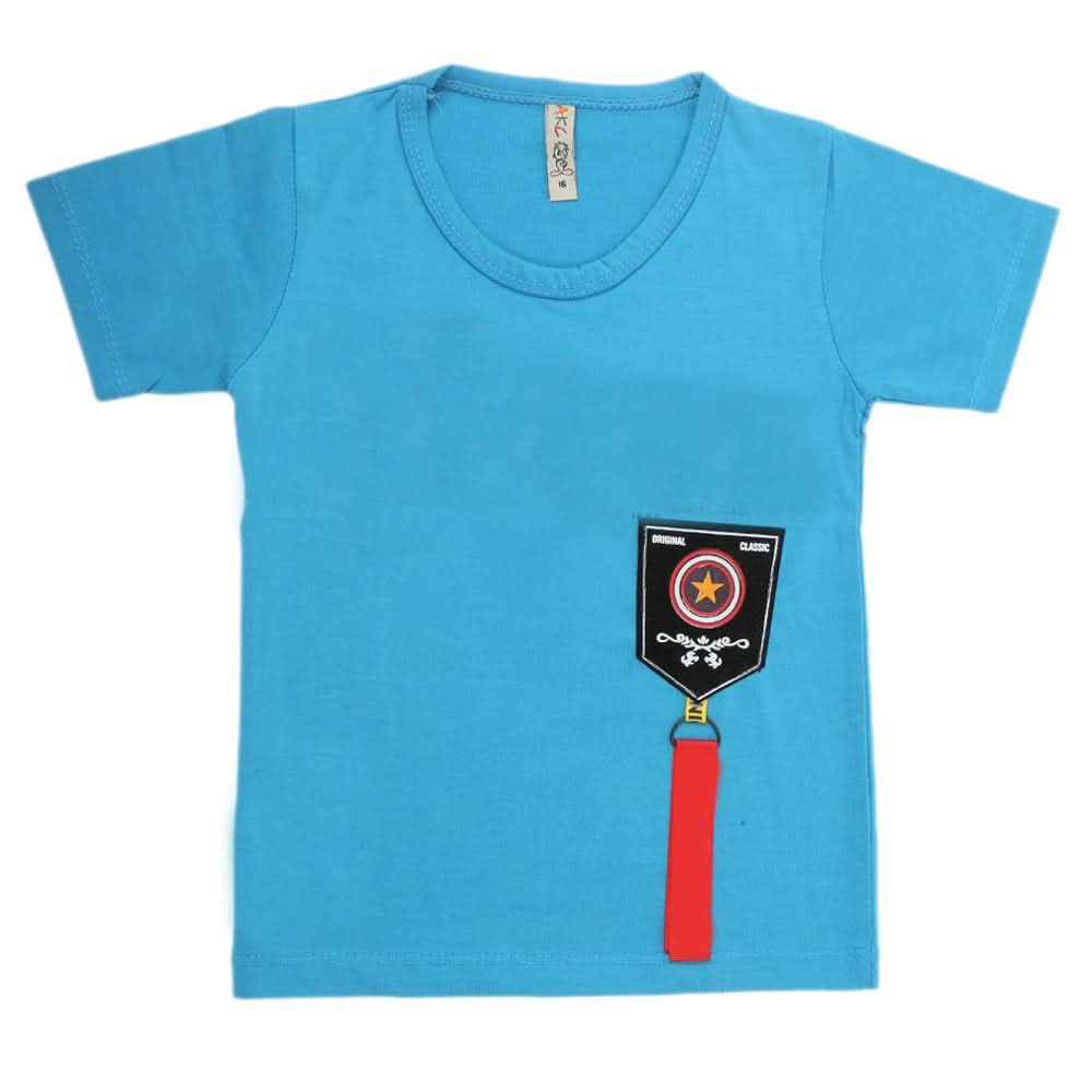 Boys Half Sleeves T-Shirt - Blue, Kids, Boys T-Shirts, Chase Value, Chase Value
