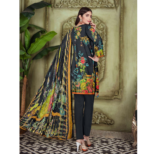 Tehzeeb Digital Printed Lawn 3 Pcs Un-Stitched Suit - 1, Women, 3Pcs Shalwar Suit, Ulfat Textile, Chase Value