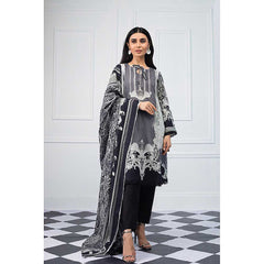 Salina Black & White Printed Lawn 3 Piece Un-Stitched Suit - 01, Women, 3Pcs Shalwar Suit, Regalia Textiles, Chase Value