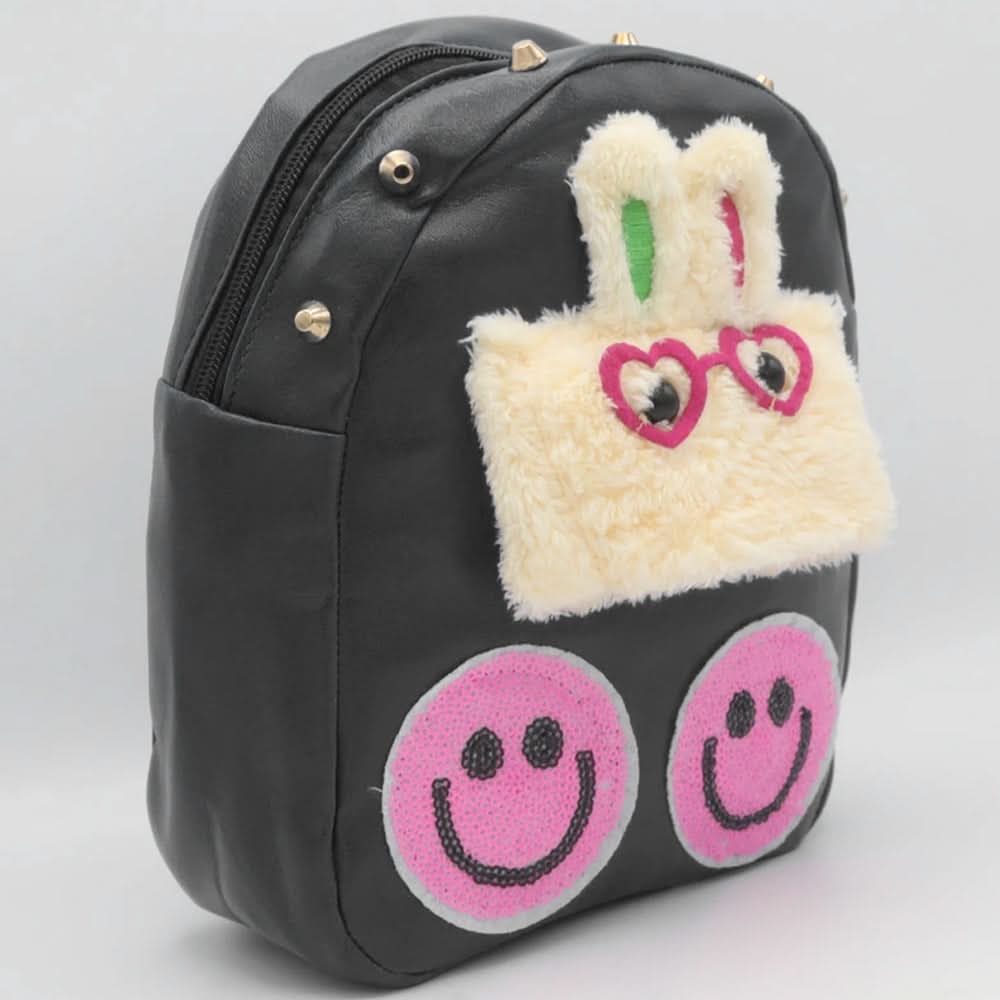 Girls Backpack 7572-C - Black, Kids, School And Laptop Bags, Chase Value, Chase Value