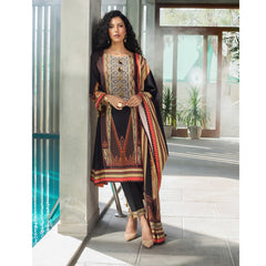 Salina Printed & Embroidered Khaddar 3 Pcs Un-Stitched Suit Vol 2 - 01, Women, 3Pcs Shalwar Suit, Regalia Textiles, Chase Value