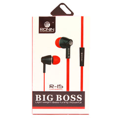 Ronin Big Boss Handsfree R-15 - Red, Home & Lifestyle, Hand Free / Head Phones, Chase Value, Chase Value