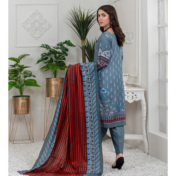 Sahil Printed Lawn V 2 3 Pcs Un-Stitched Suit - 1-A, Women, 3Pcs Shalwar Suit, ZS Textiles, Chase Value