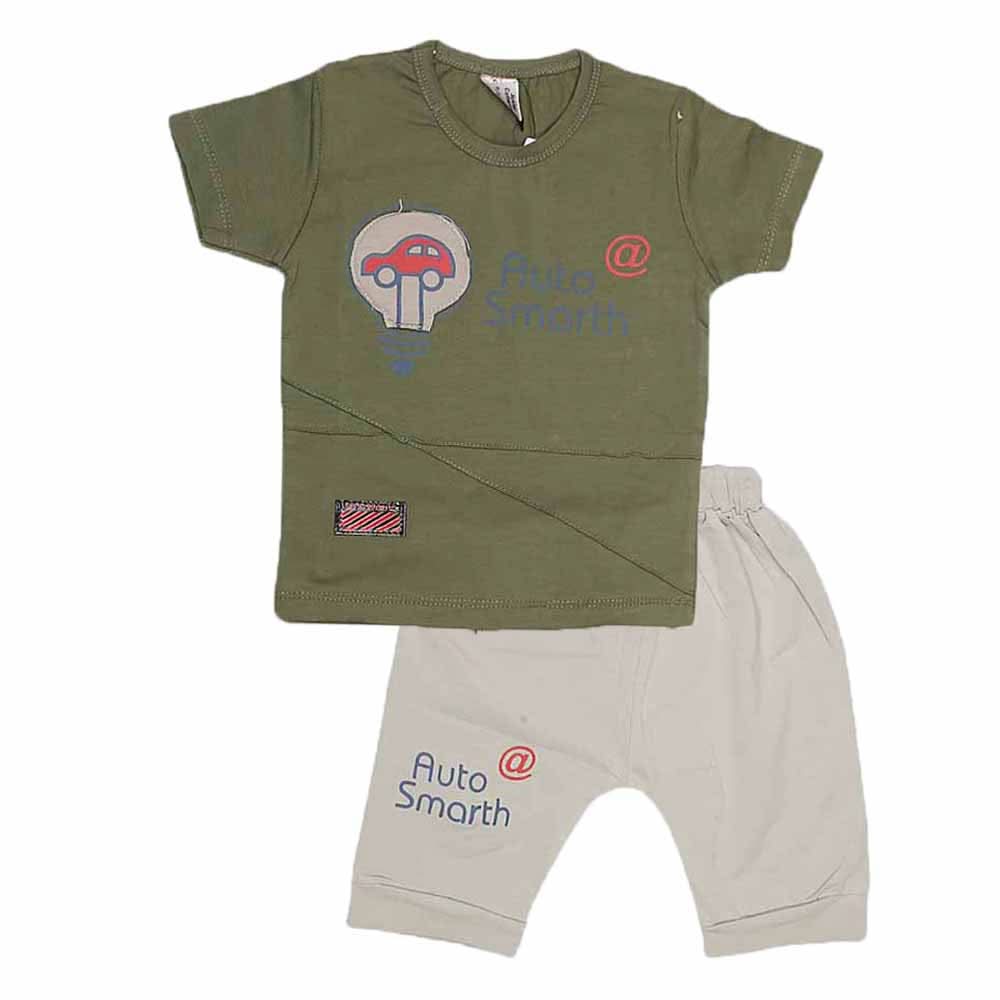 Boys Half Sleeves Suit (2200) - Green, Kids, Boys Sets And Suits, Chase Value, Chase Value