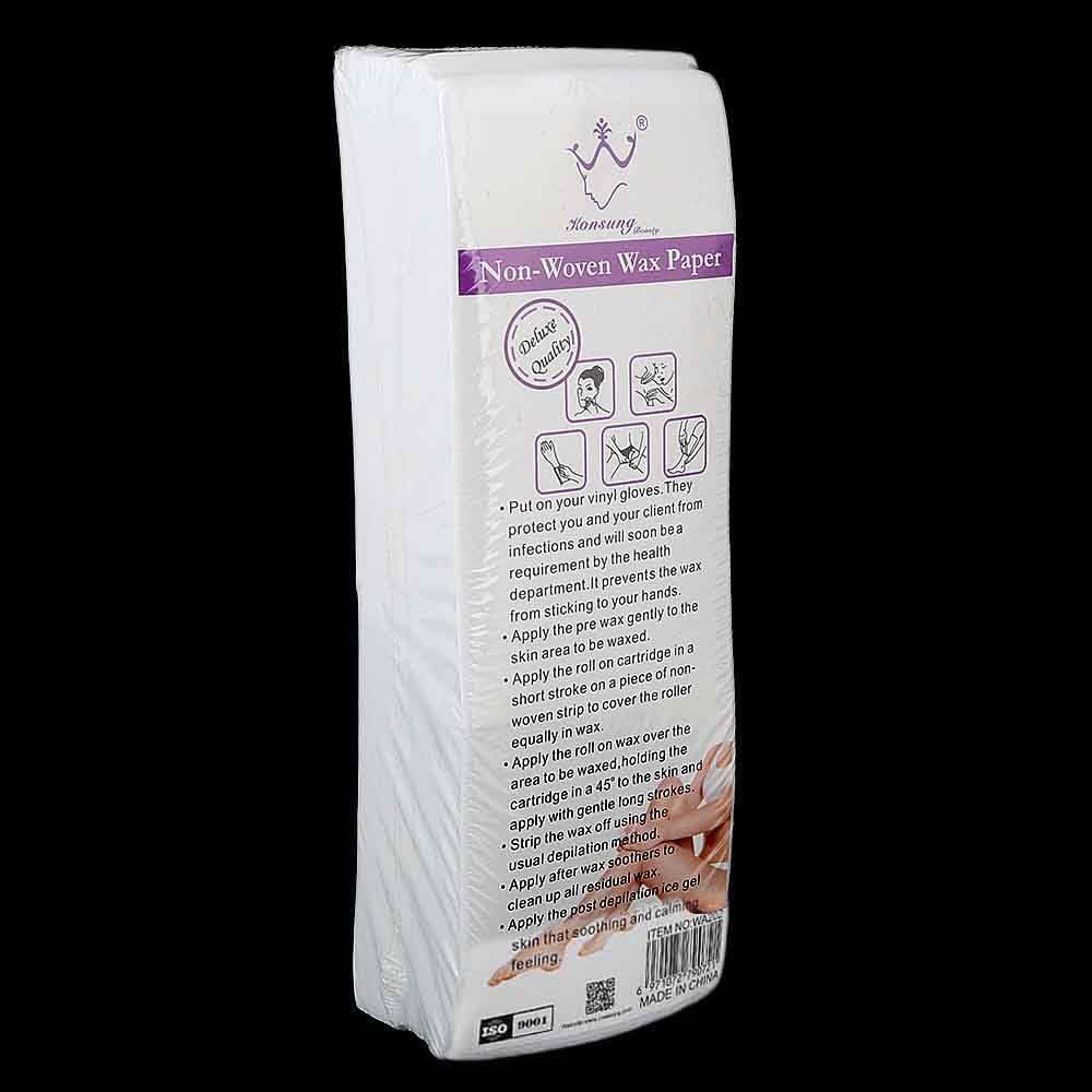 Konsung Non-Woven Wax Paper 100 Pcs, Cosmetics, Chase Value, Chase Value