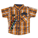 Newborn Boys Casual Half Sleeve Shirt - Mustard, Kids, Newborn Boys Shirts And T-Shirts, Chase Value, Chase Value