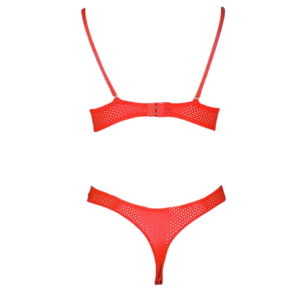 Women's Fancy Bra & Panty Set - Red - test-store-for-chase-value