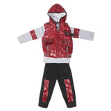 Boys 3 Piece Full Sleeves Suit - Maroon, Kids, Boys Sets And Suits, Chase Value, Chase Value