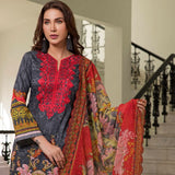 Zobia Noor Embroidered Lawn 3 Piece Un-Stitched Suit - A1, Women, 3Pcs Shalwar Suit, Salam's Textiles, Chase Value