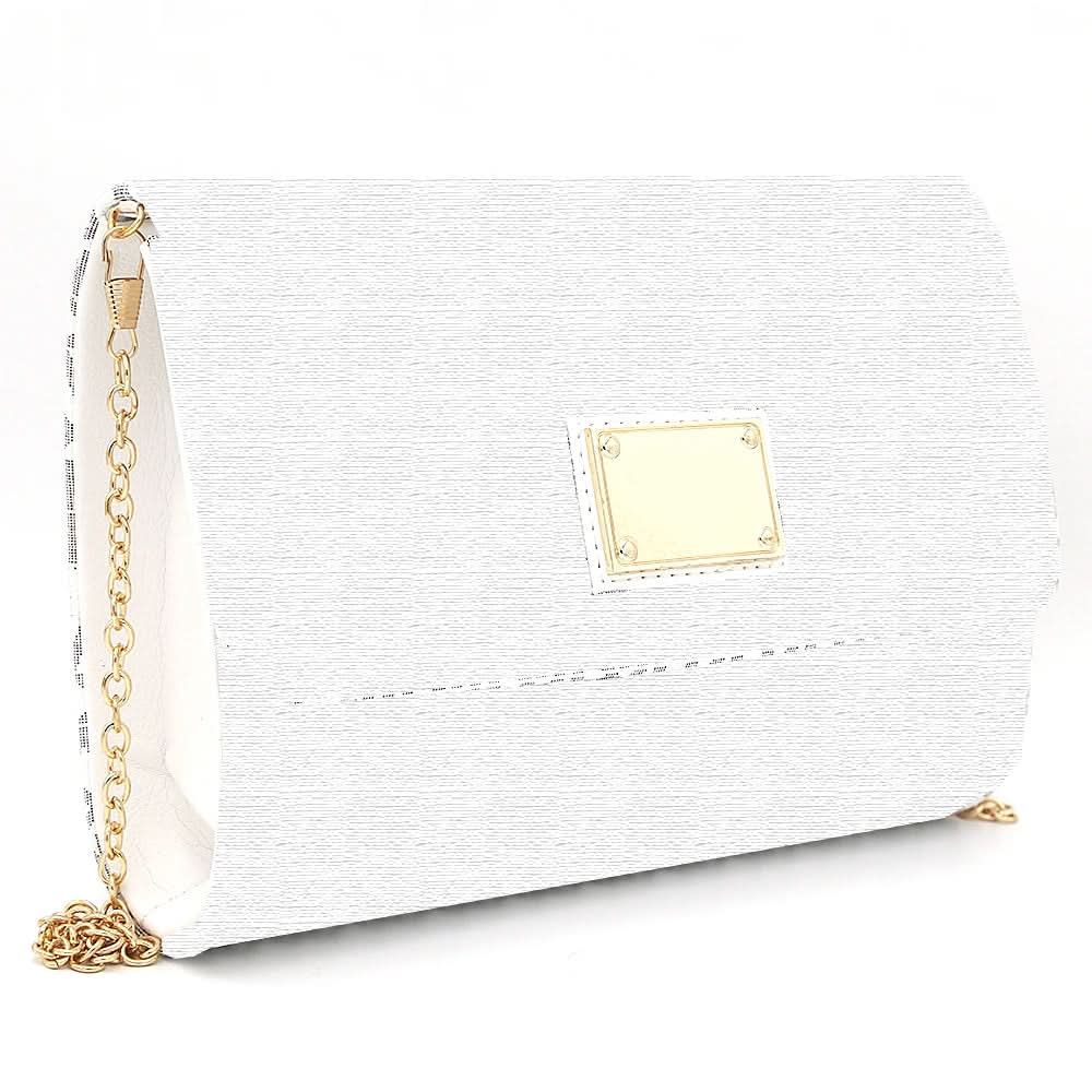 Women's Fancy Clutch 6318- White, Women, Clutches, Chase Value, Chase Value