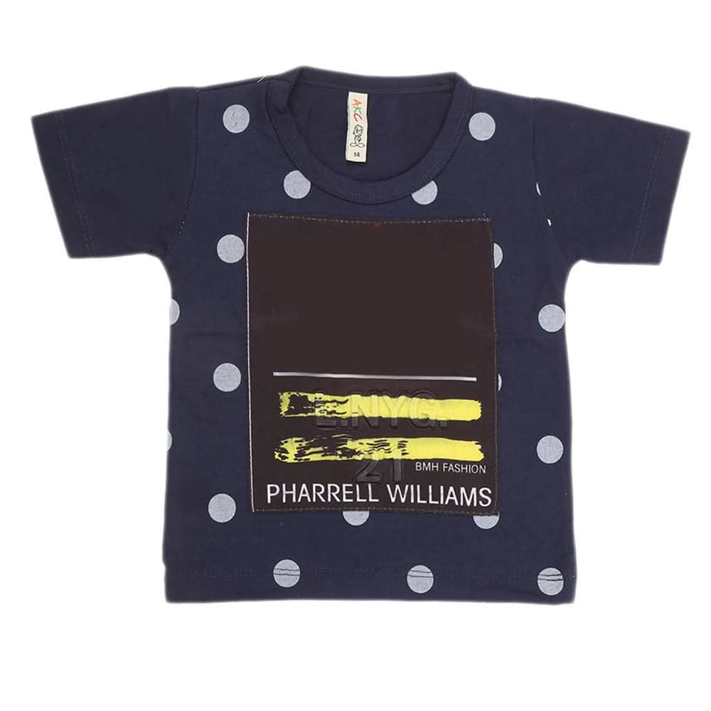 Boys Half Sleeves T-Shirt - Navy Blue, Kids, Boys T-Shirts, Chase Value, Chase Value