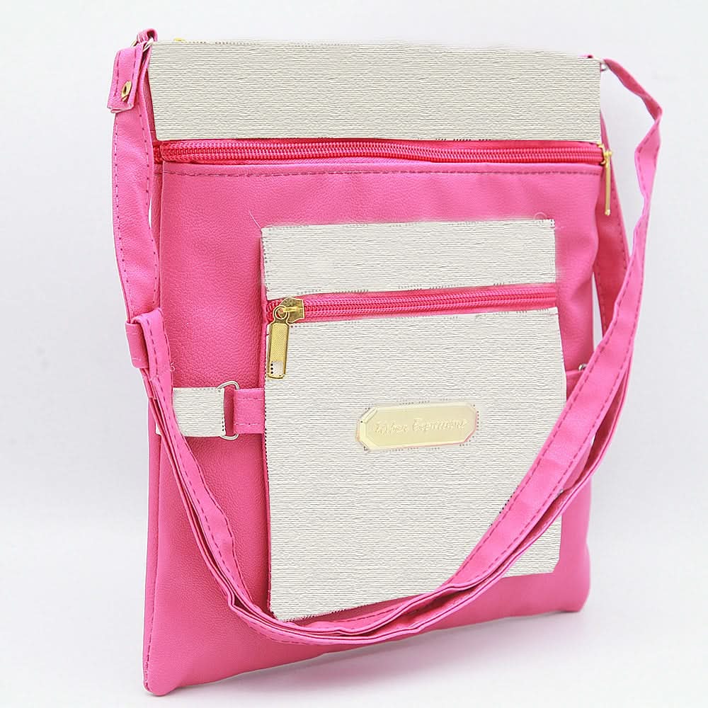 Women's Shoulder Bag 7541 - Pink, Women, Bags, Chase Value, Chase Value